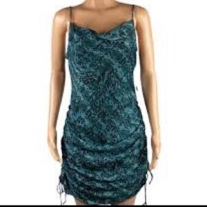 NWT Free people Day To Night Printed Slip Dress Indigo Combo Size XS